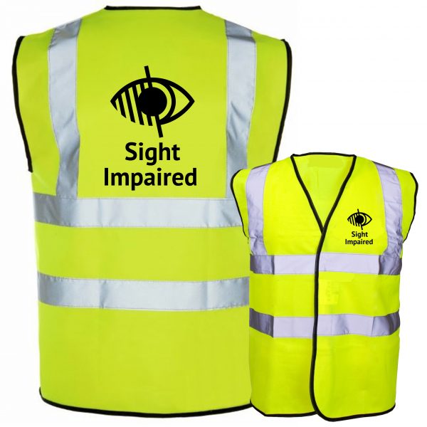 sight impaired yellow hi vis