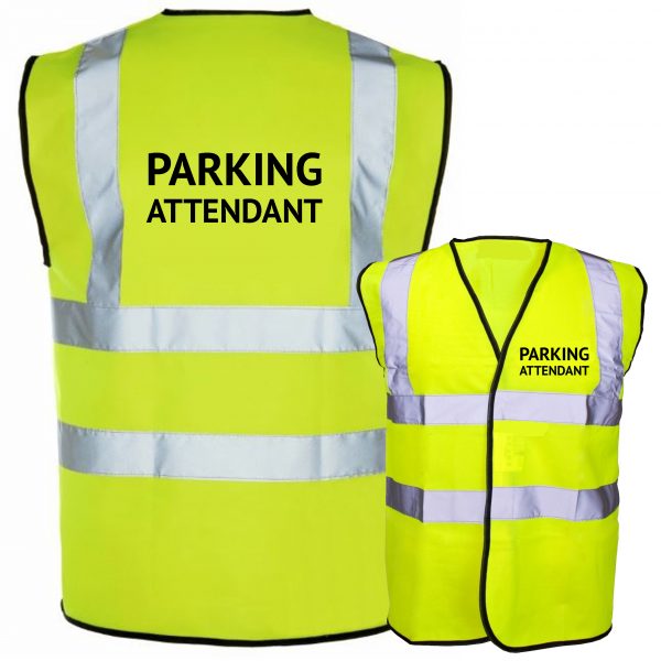 Parking Attedant hi vis yellow