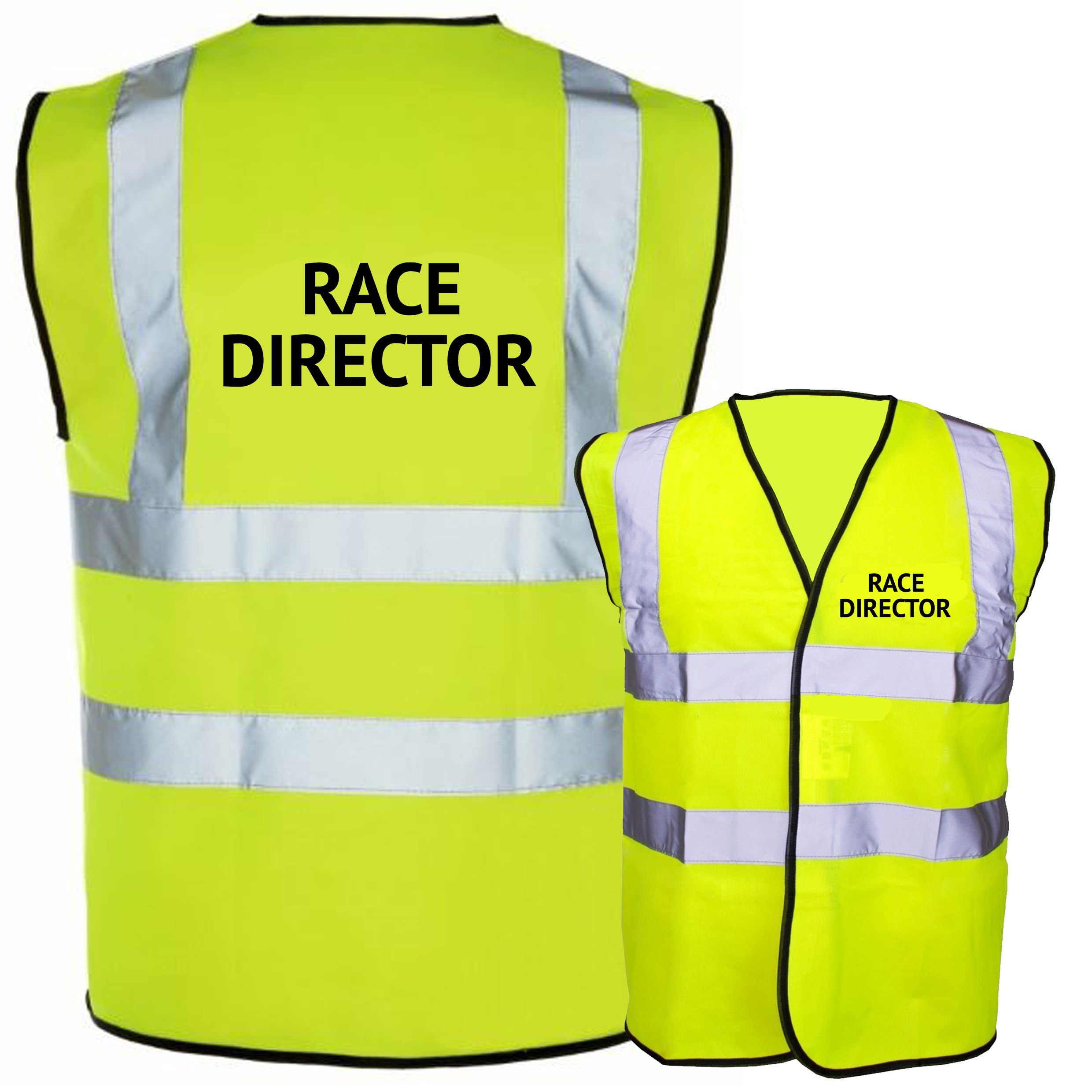 Hi Vis Safety Vest / Waistcoat Pre Printed - Race Director - Simply Hi ...