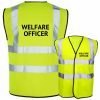Welfare Officer hi vis yellow