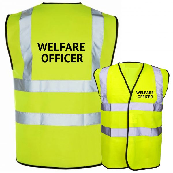 Welfare Officer hi vis yellow