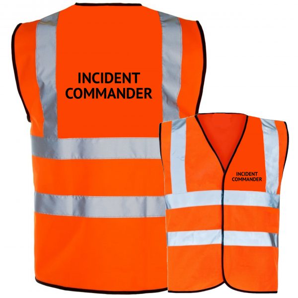 Orange Hi Vis Incident commander