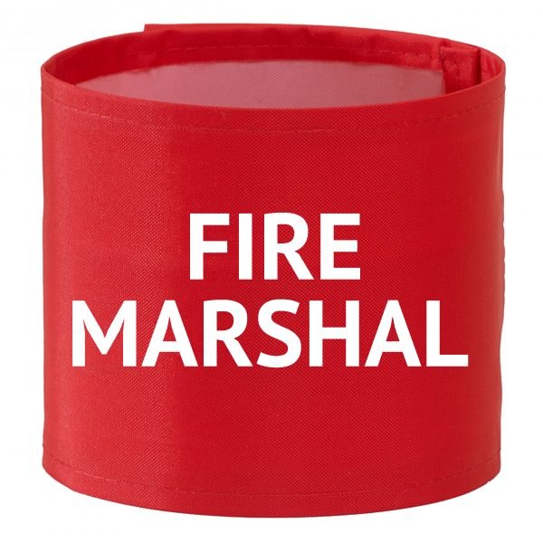 red arm band fire marshal
