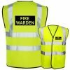 Fire Warden Hi Vis Black Box Yellow
