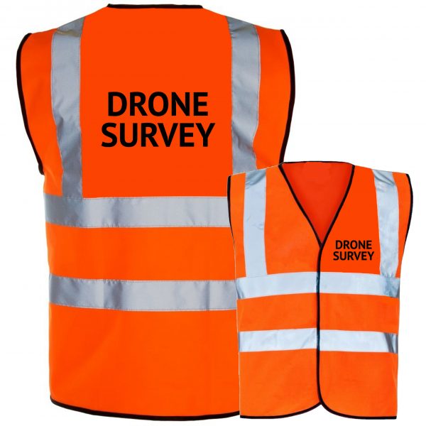 Drone survey hi vis orange
