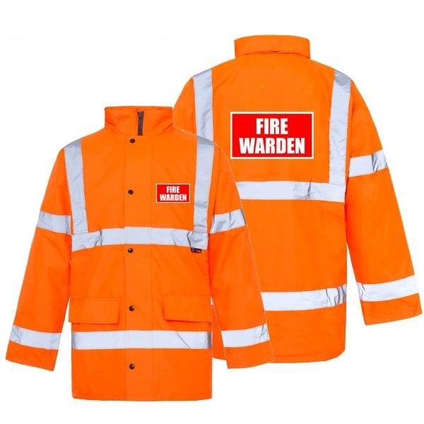 Fire Warden Hi Vis Coat orange
