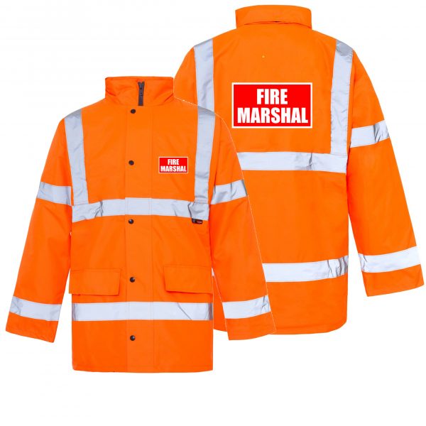 Fire marshal Hi VisTraffic Jacket orange