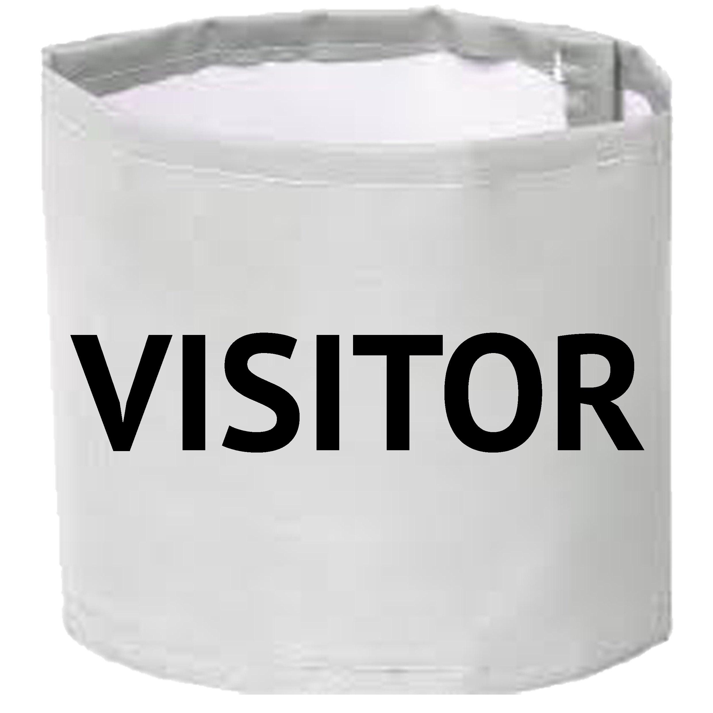 VISITOR armband white