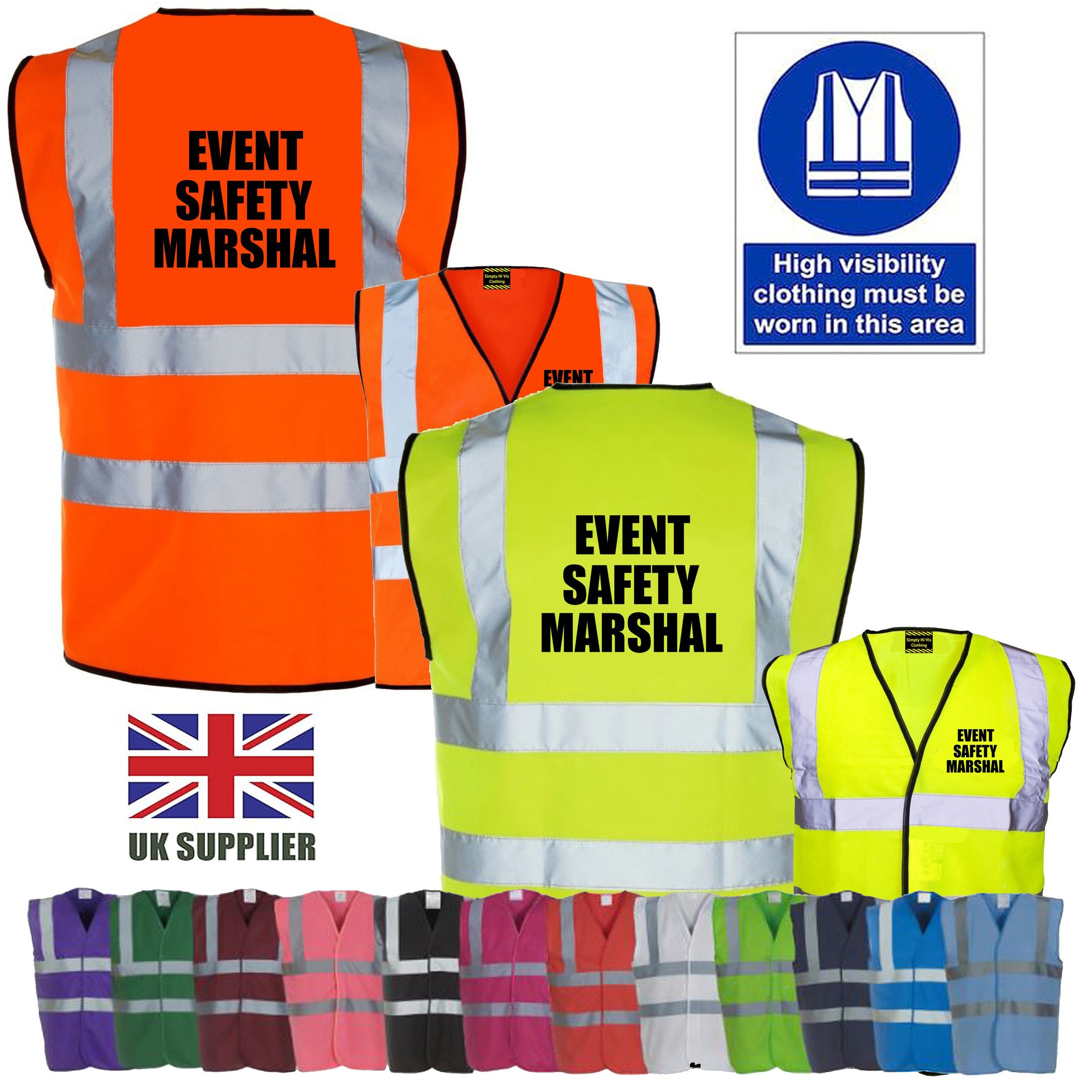 event safety marshal colours 300326