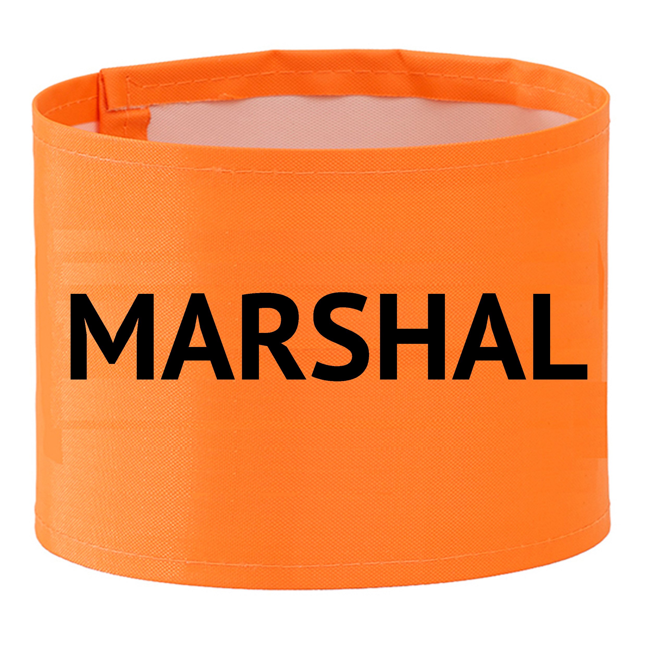 orange armband marshal.