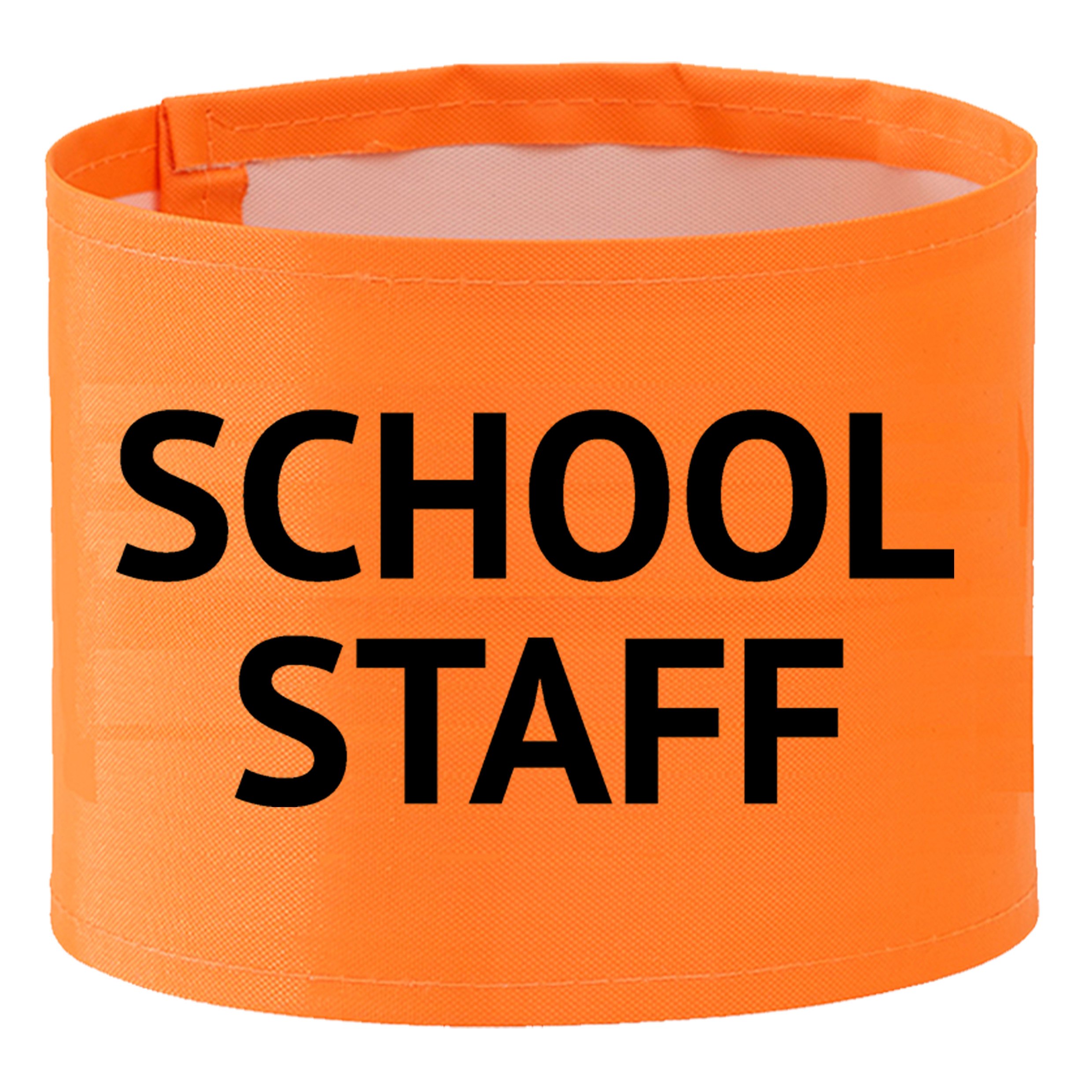 orange school staff arm band