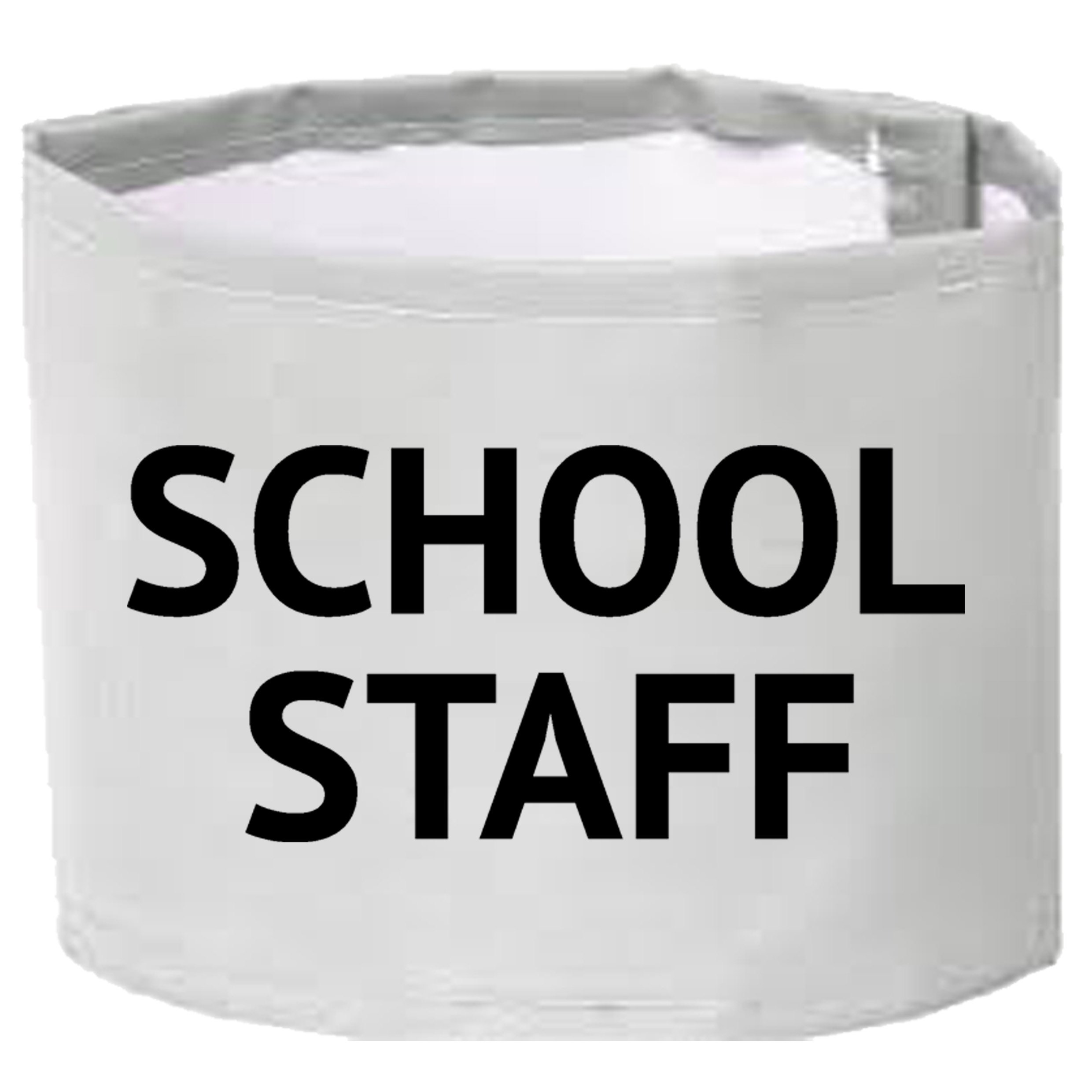 white school staff arm band