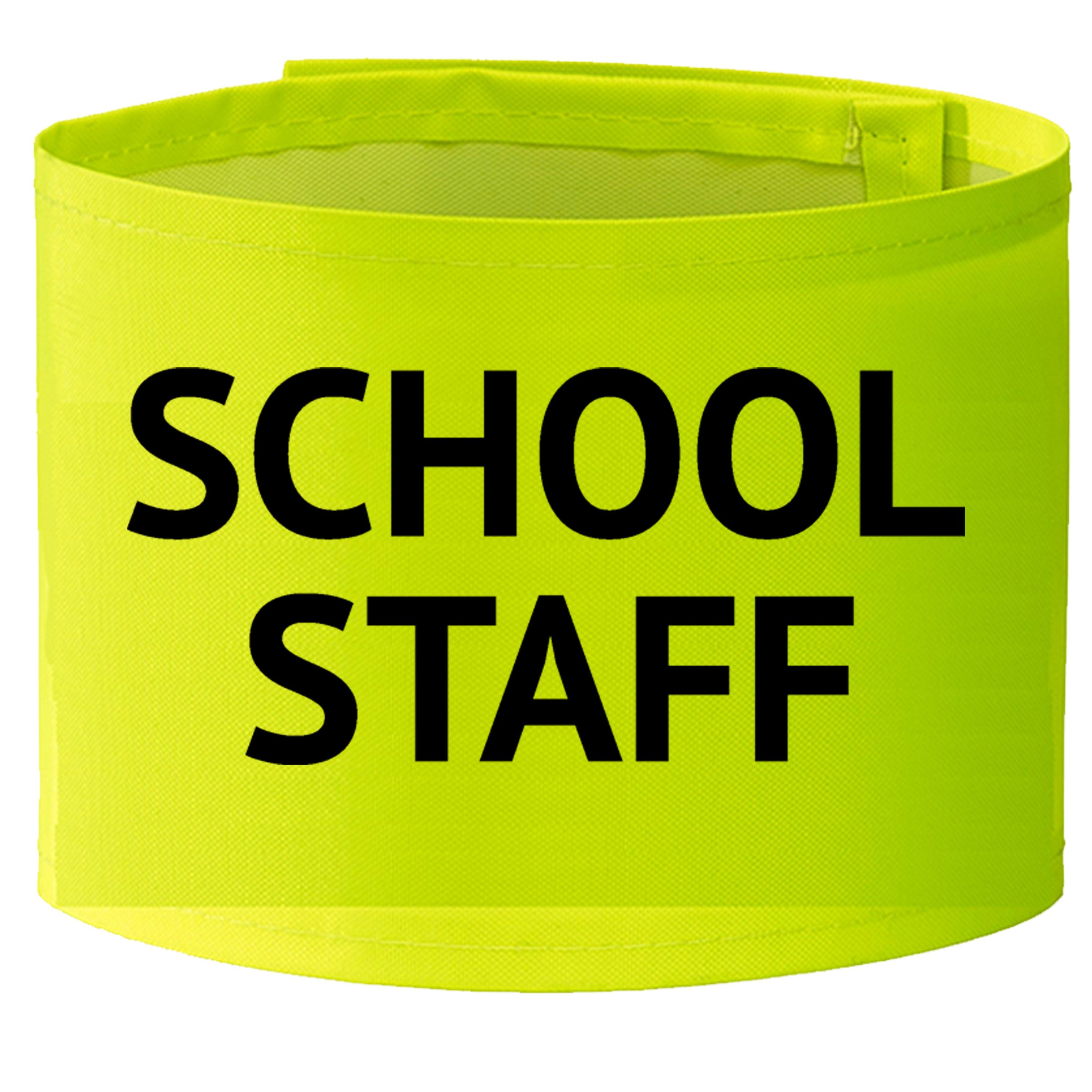 yellow school staff arm band