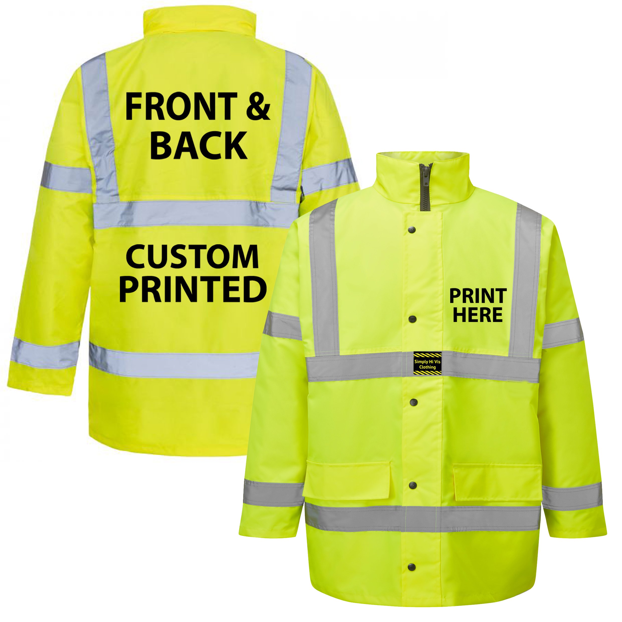 Custom hi vis coat Y