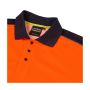 system-hi-vis-eco-orange-cottoncool-long-sleeve-polo-neck-close-up