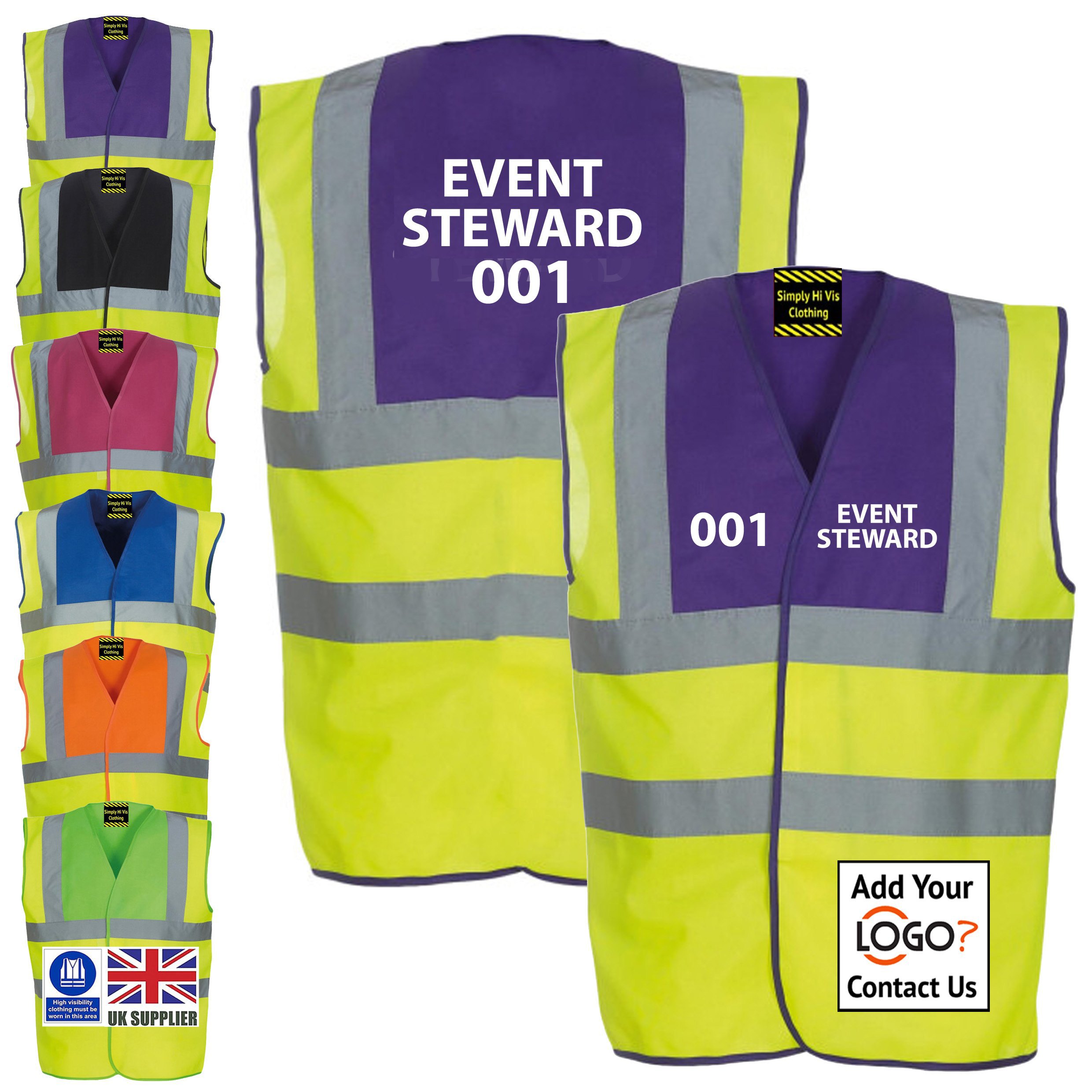 Purple Event Steward numbered