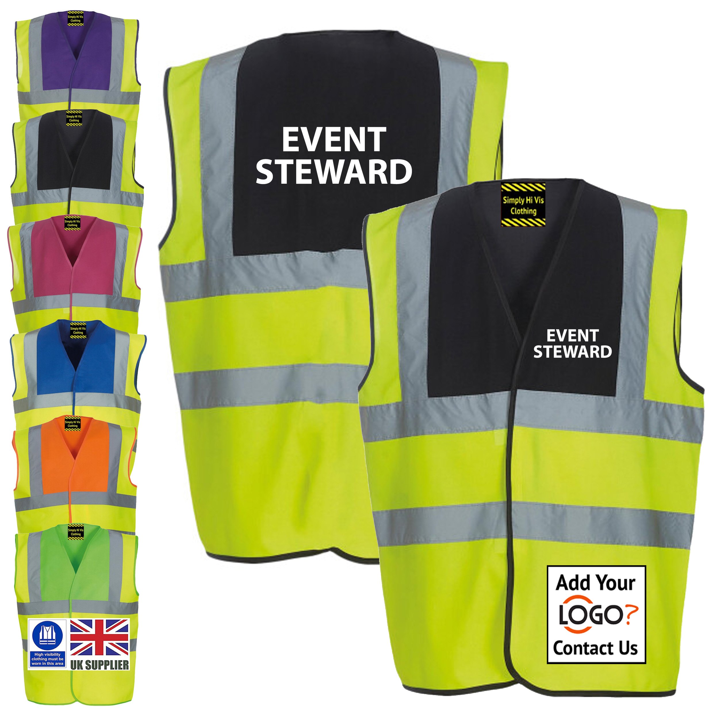 black 2 tone Event Steward