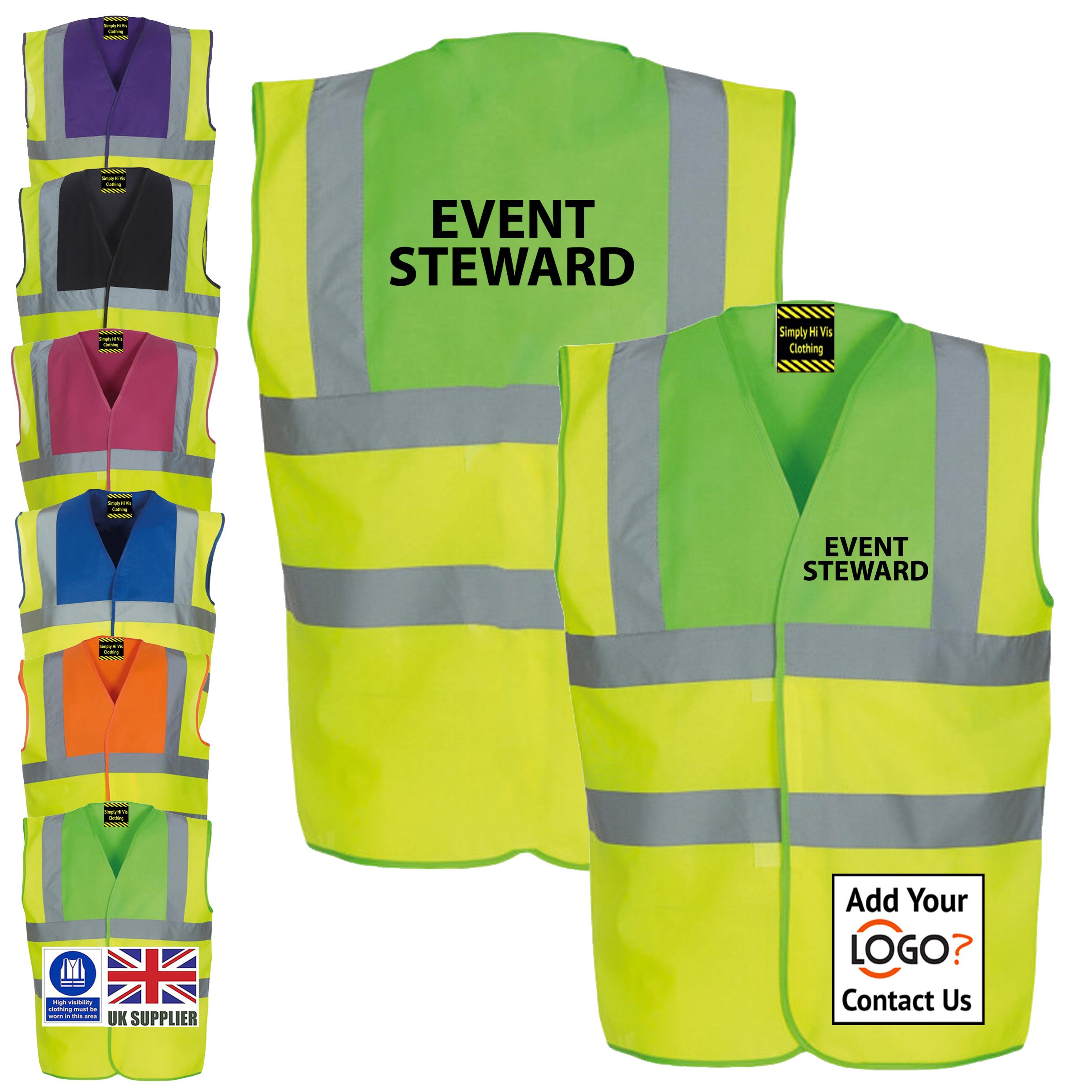 lime 2 tone Event Steward