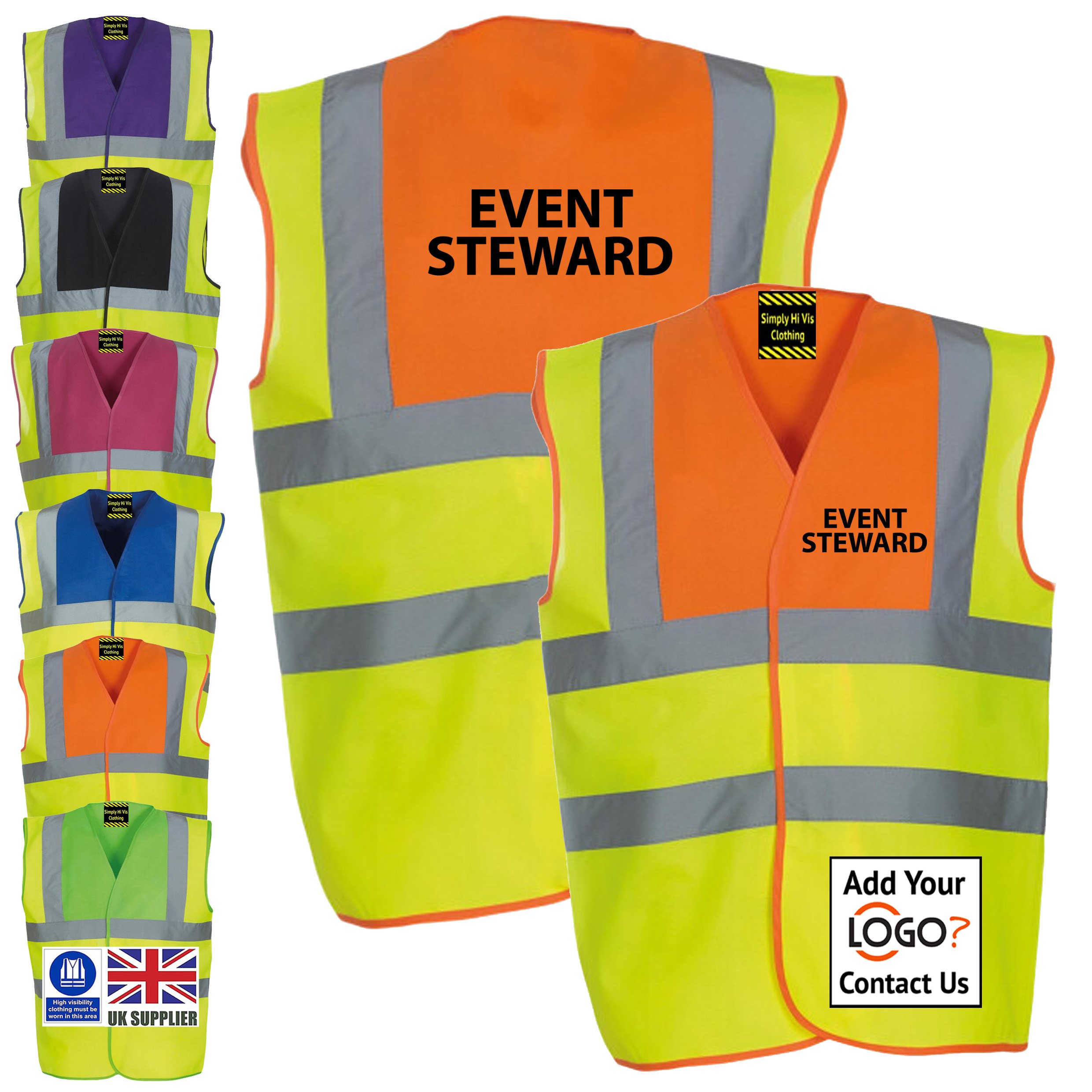 orange 2 tone Event Steward