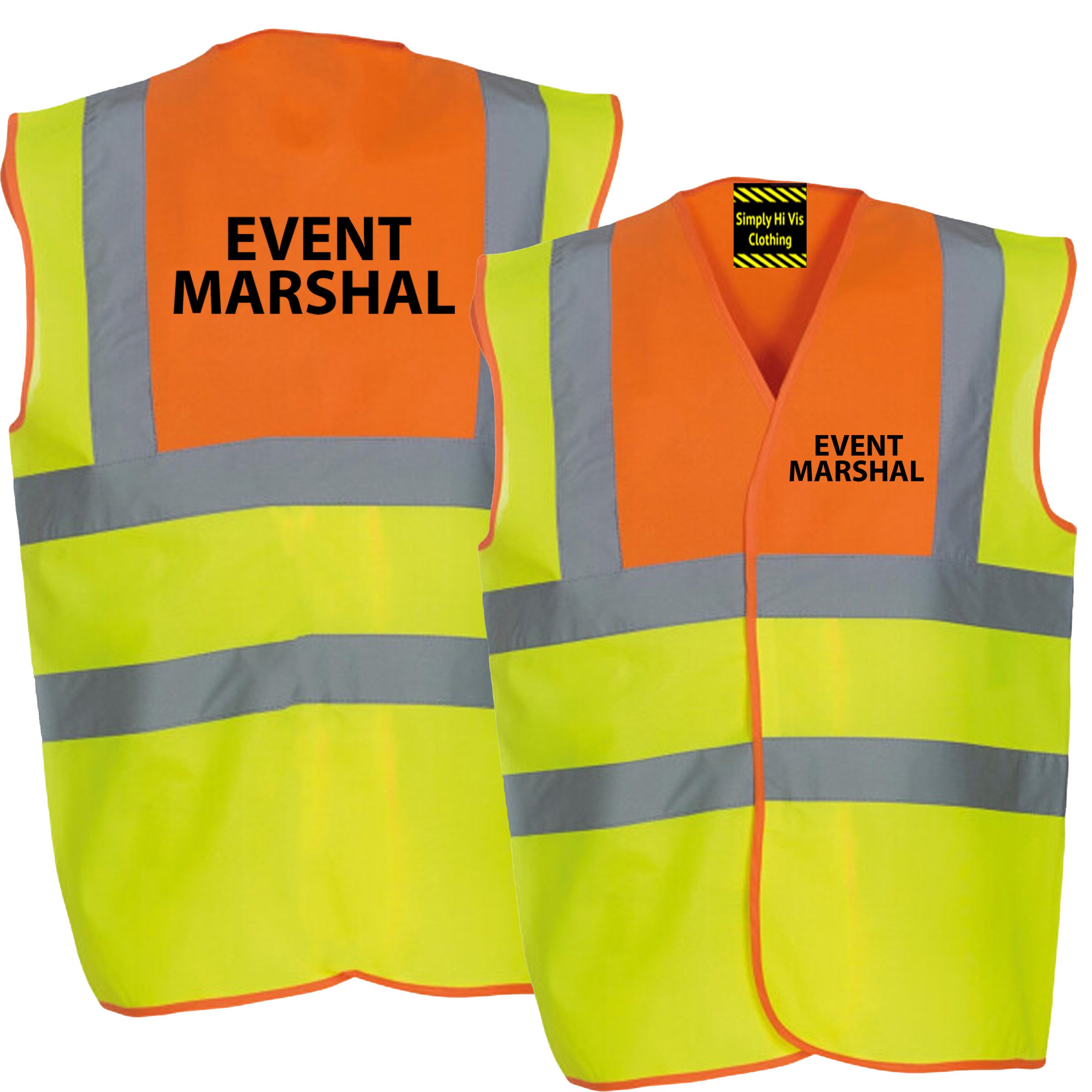 orange yell 2tone event marshal