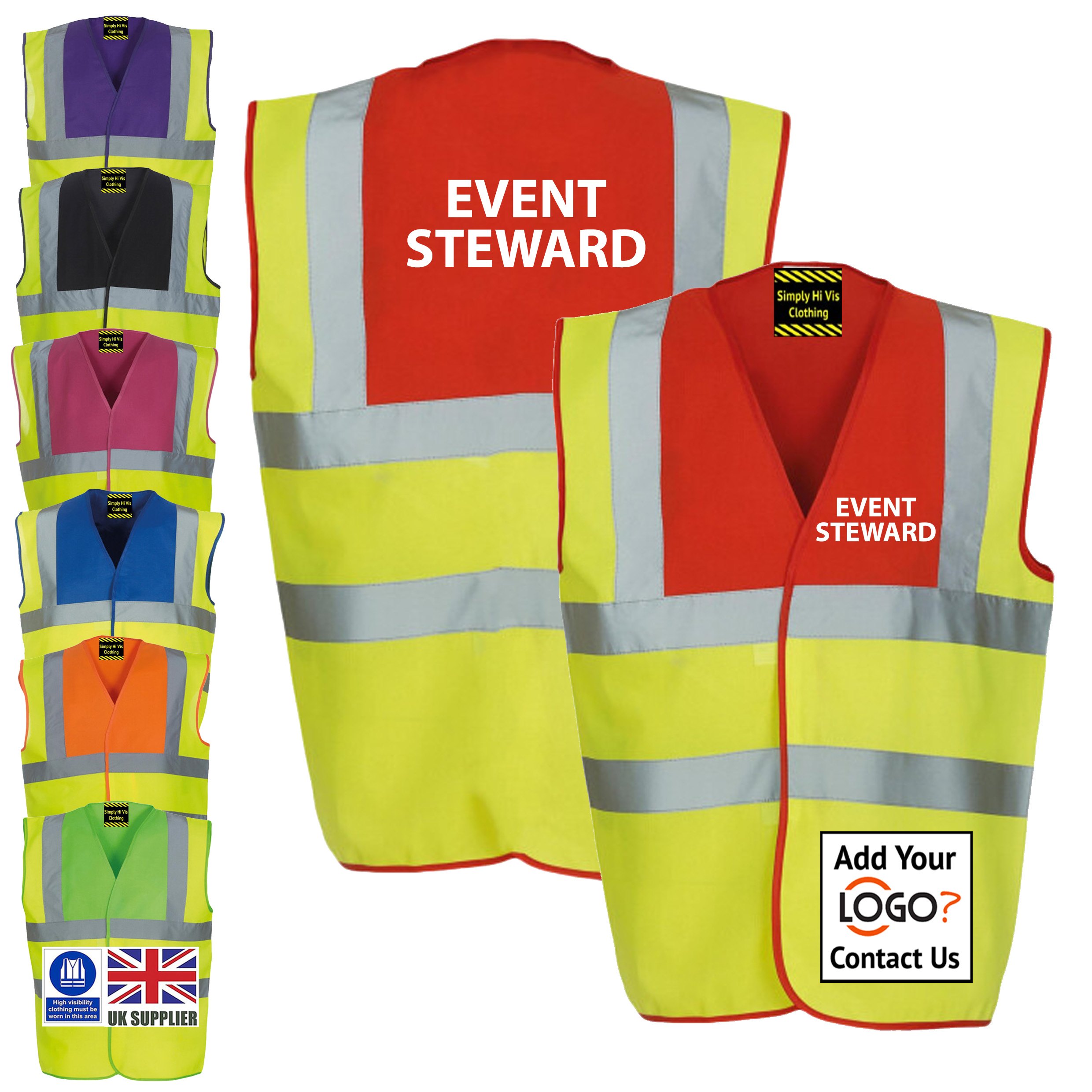 red 2 tone Event Steward
